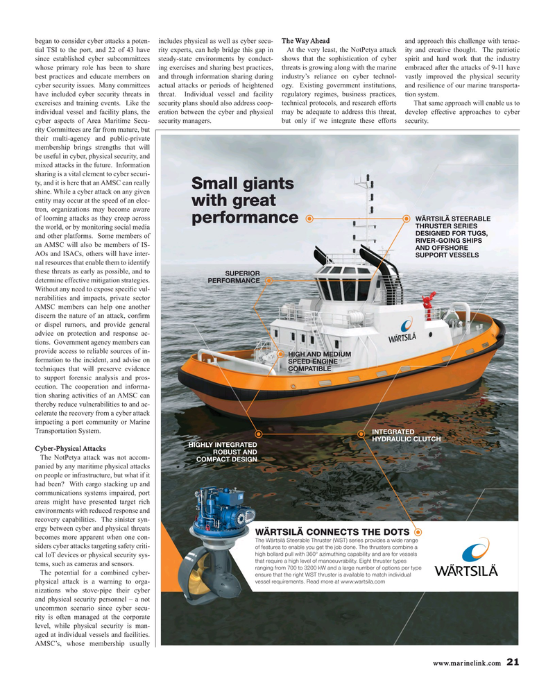 Maritime Reporter Magazine, page 21,  Oct 2017