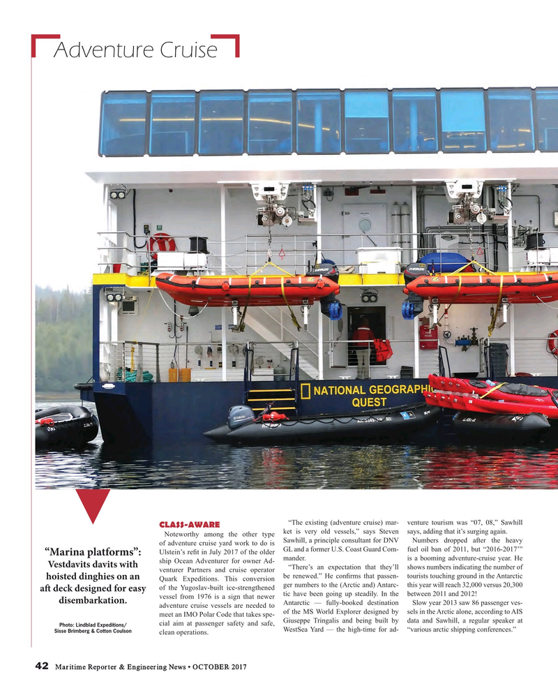 Maritime Reporter Magazine, page 42,  Oct 2017