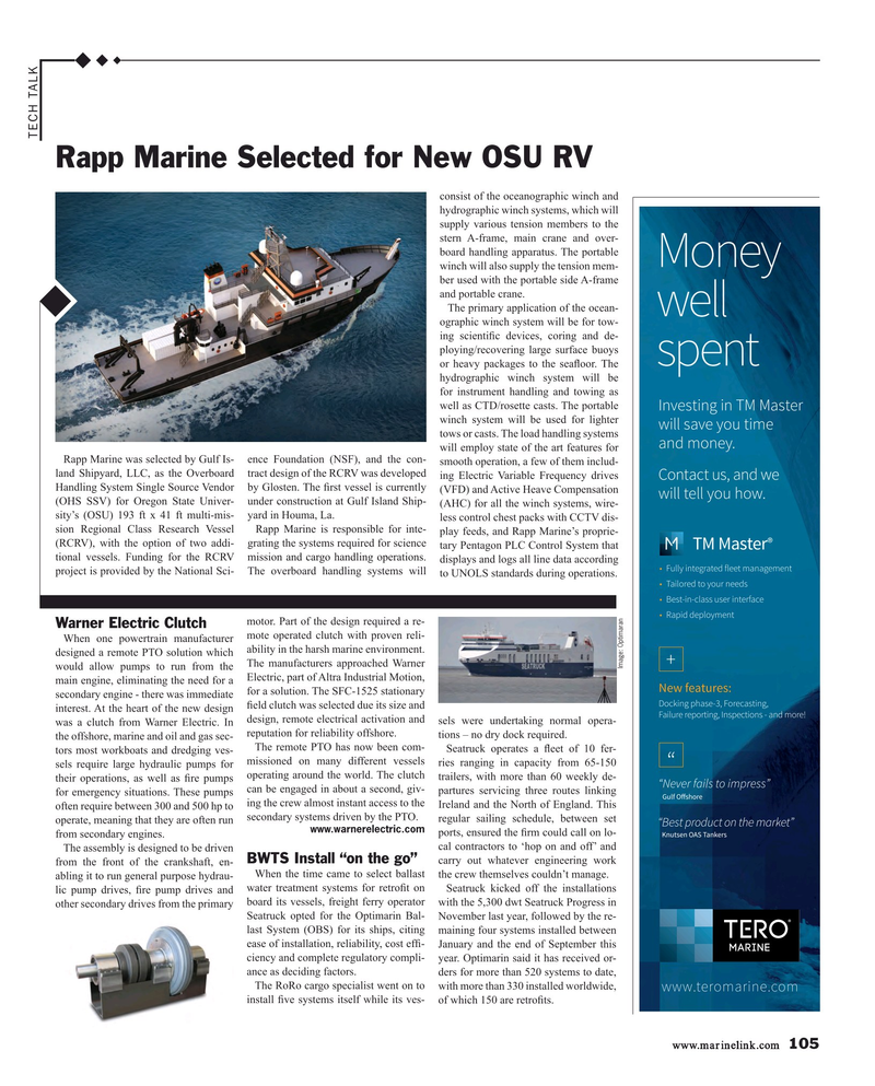 Maritime Reporter Magazine, page 105,  Nov 2017