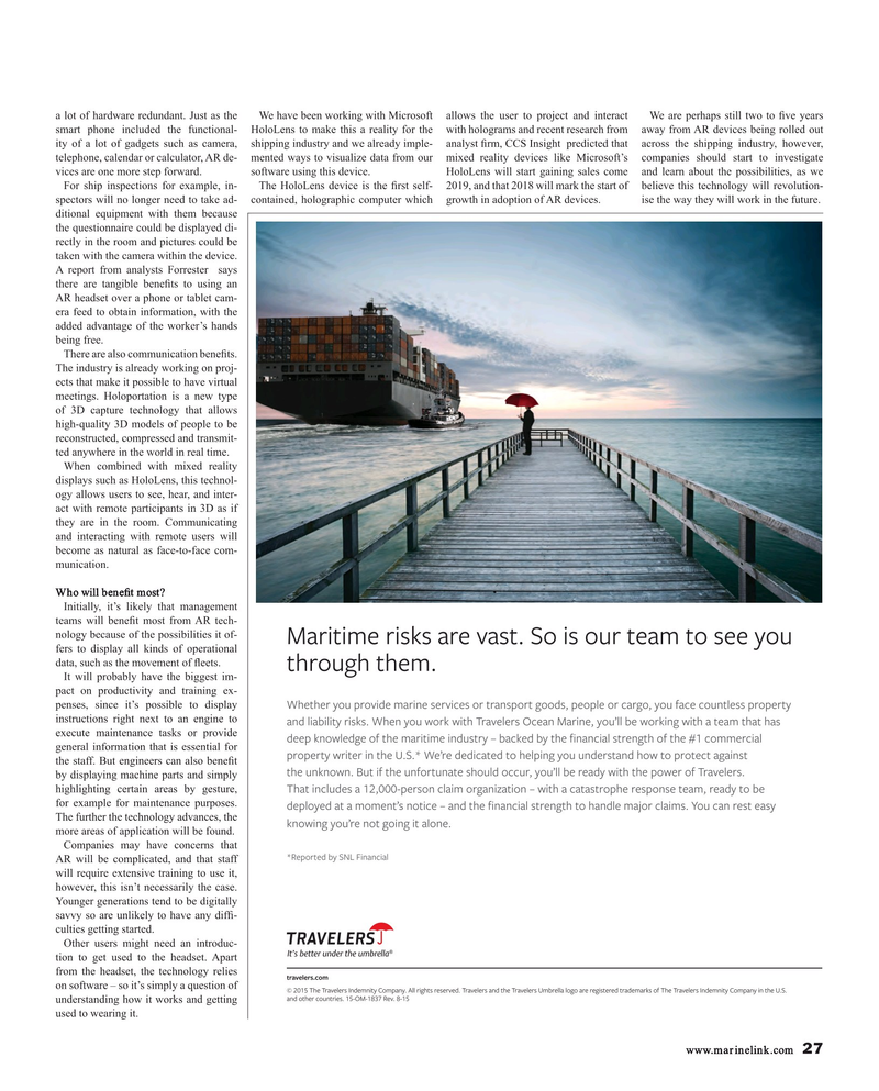 Maritime Reporter Magazine, page 27,  Nov 2017