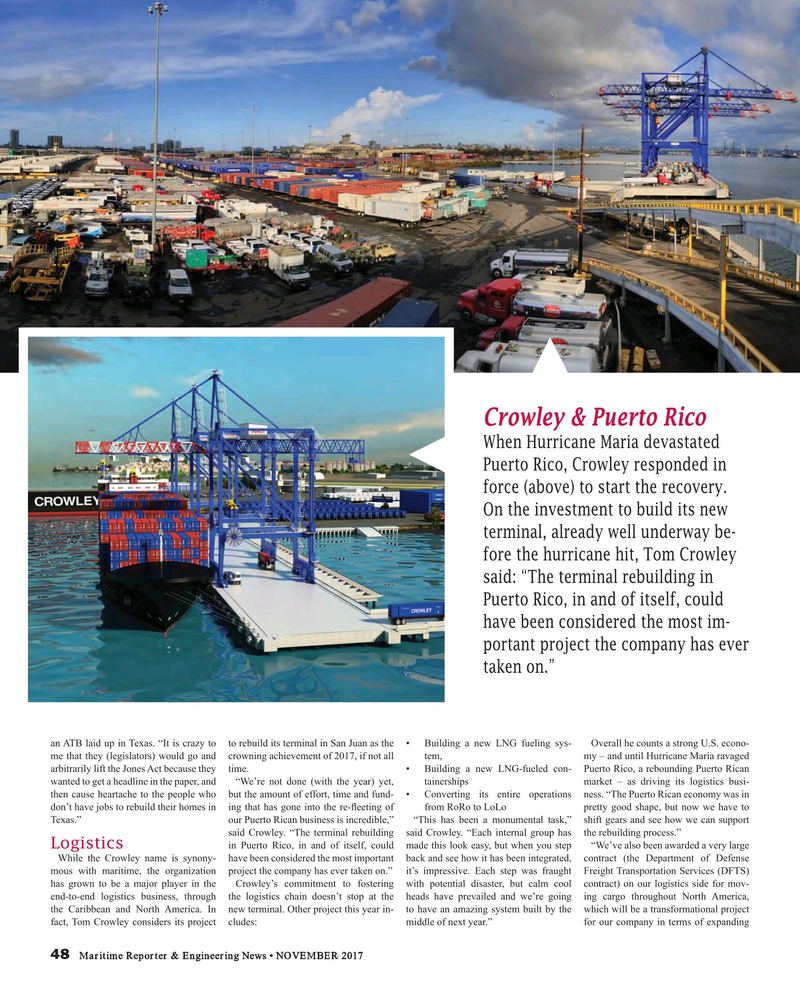 Maritime Reporter Magazine, page 48,  Nov 2017