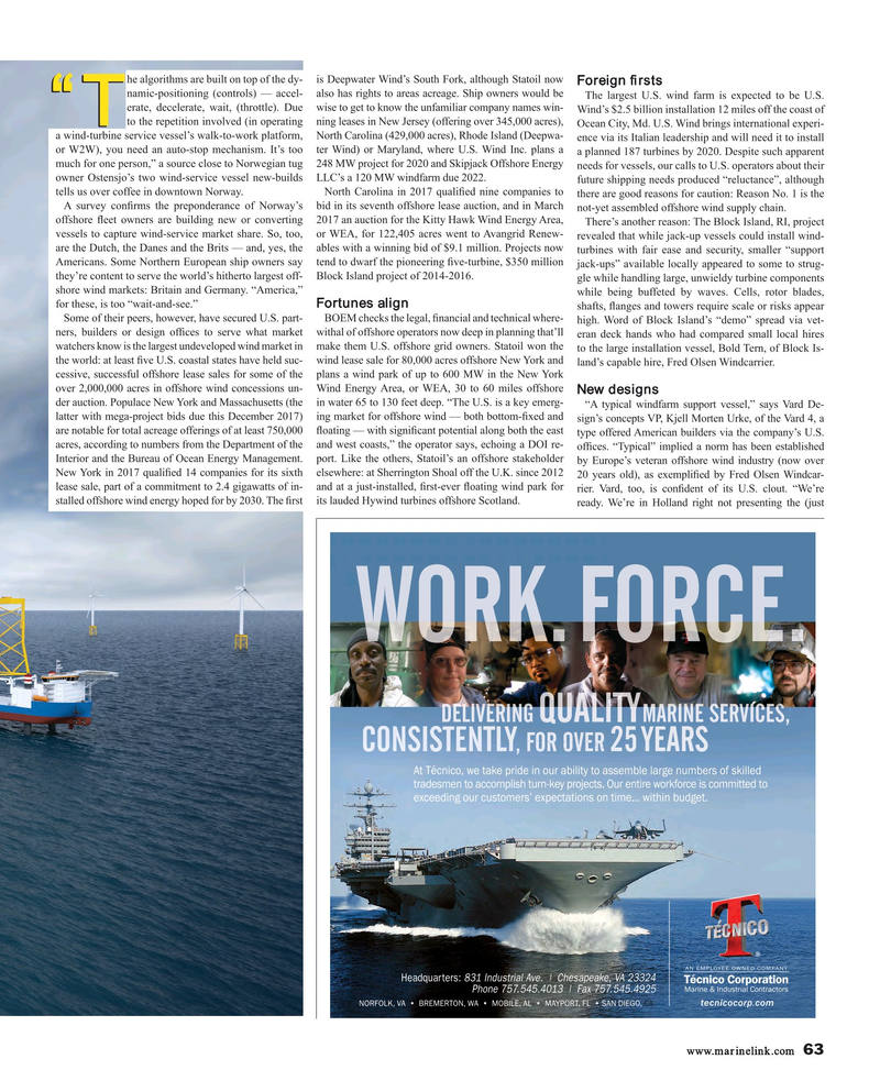 Maritime Reporter Magazine, page 63,  Nov 2017