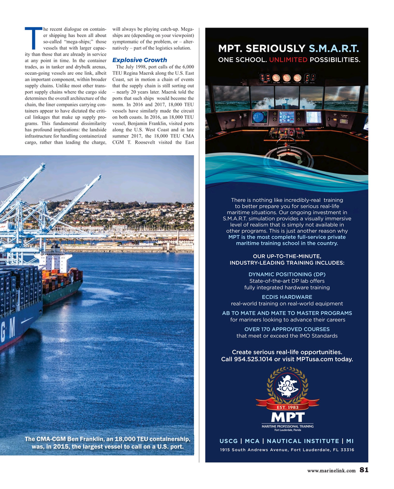 Maritime Reporter Magazine, page 81,  Nov 2017