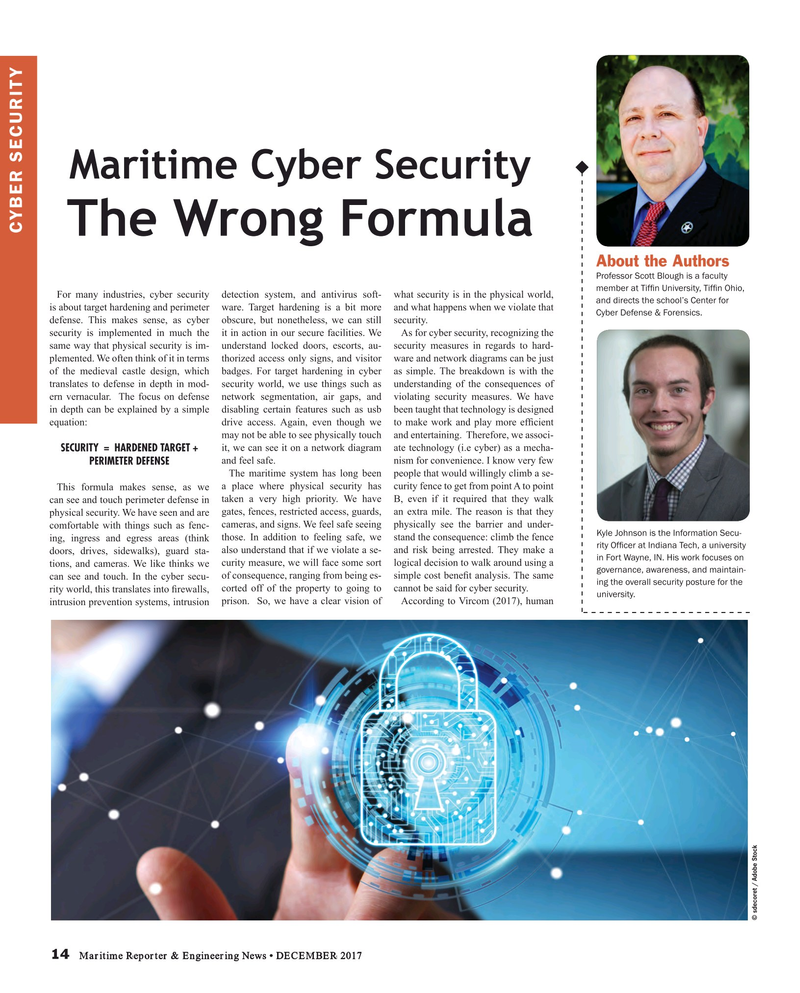 Maritime Reporter Magazine, page 14,  Dec 2017