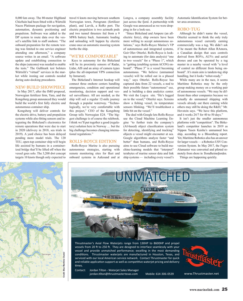 Maritime Reporter Magazine, page 25,  Dec 2017