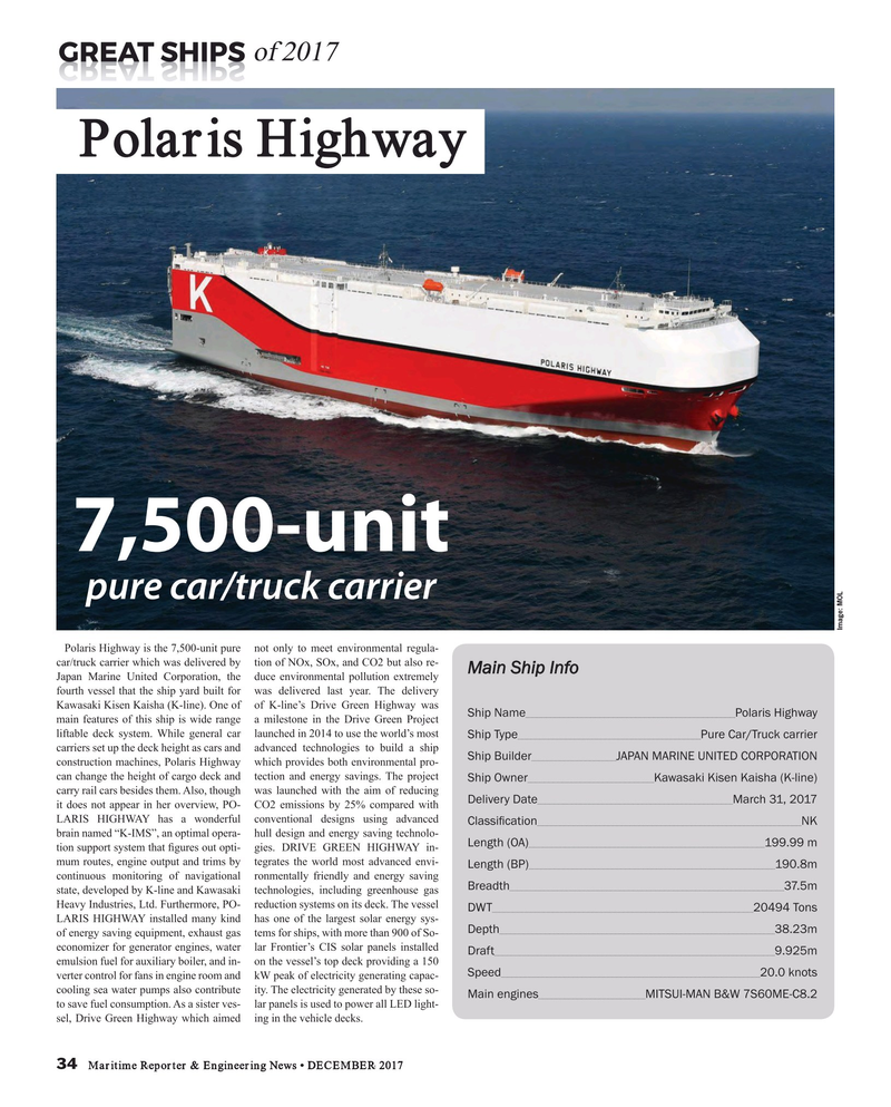 Maritime Reporter Magazine, page 34,  Dec 2017