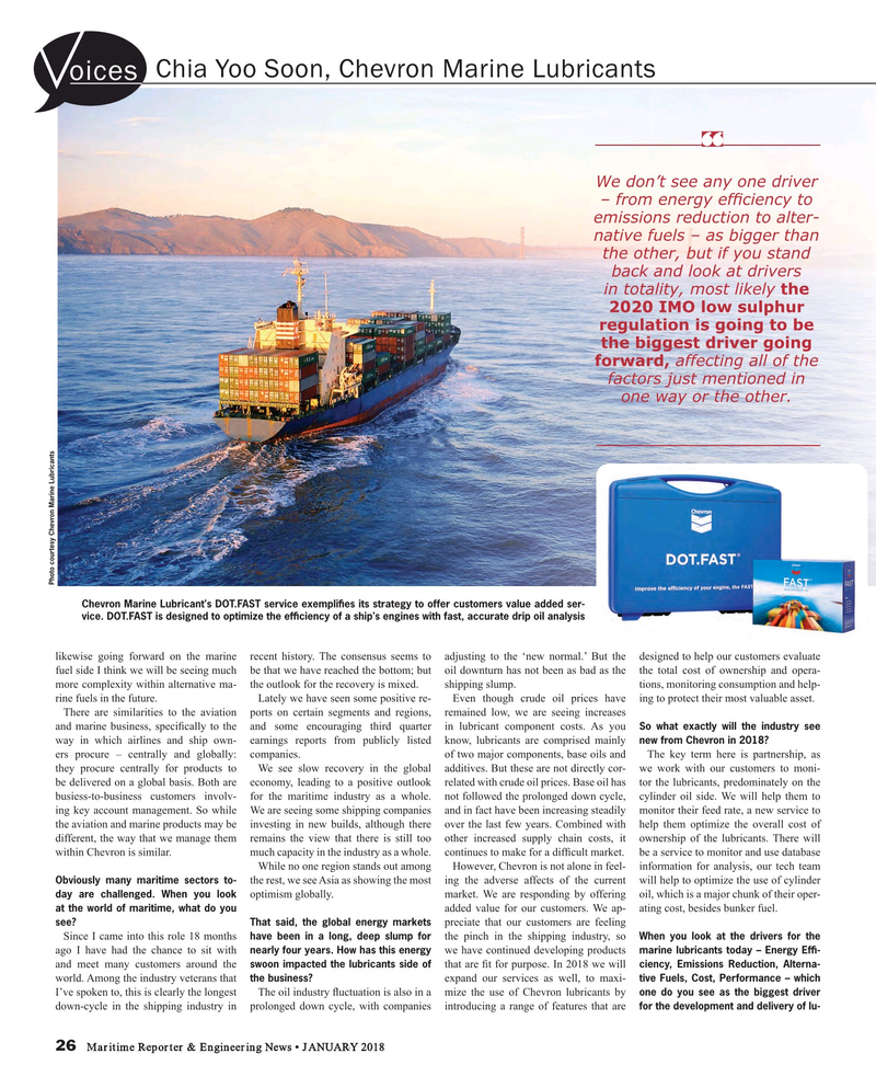 Maritime Reporter Magazine, page 26,  Jan 2018