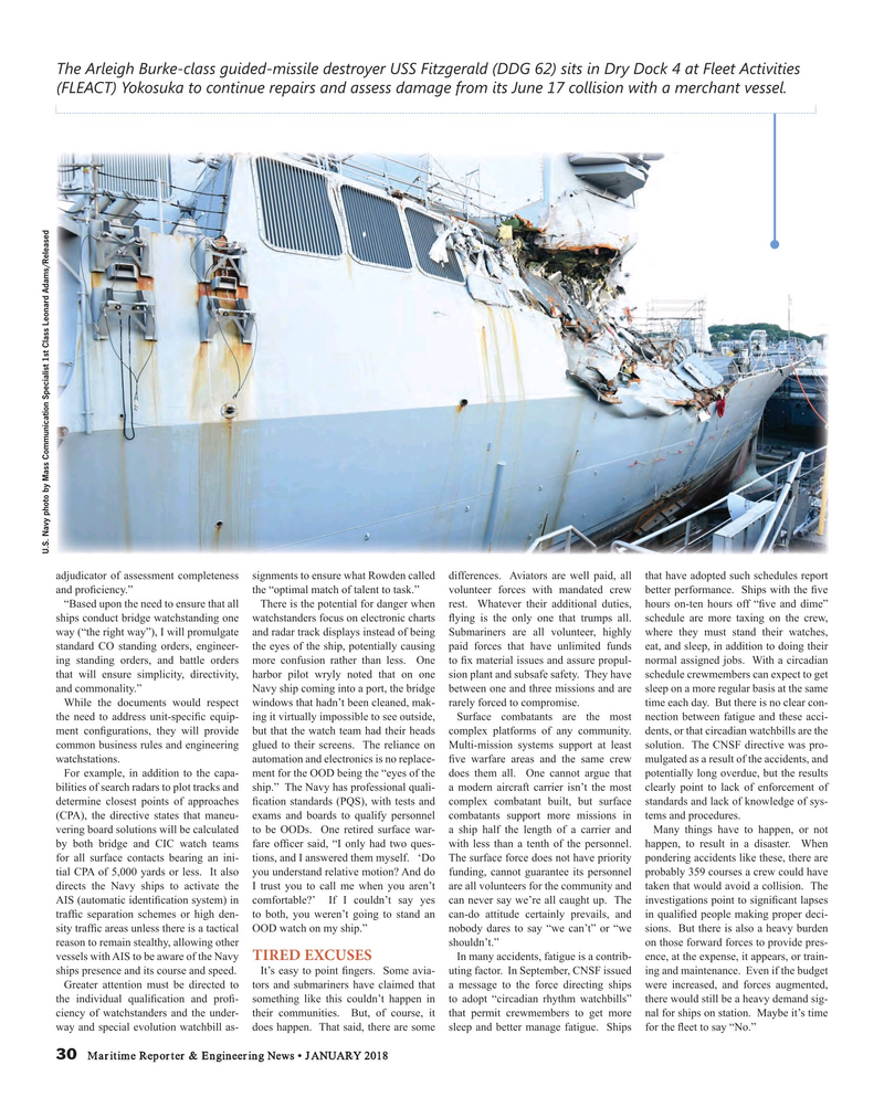Maritime Reporter Magazine, page 30,  Jan 2018