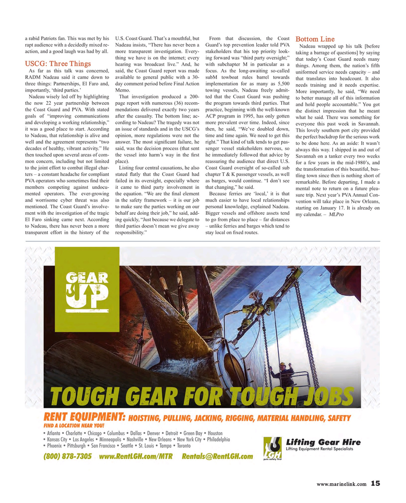 Maritime Reporter Magazine, page 15,  Feb 2018