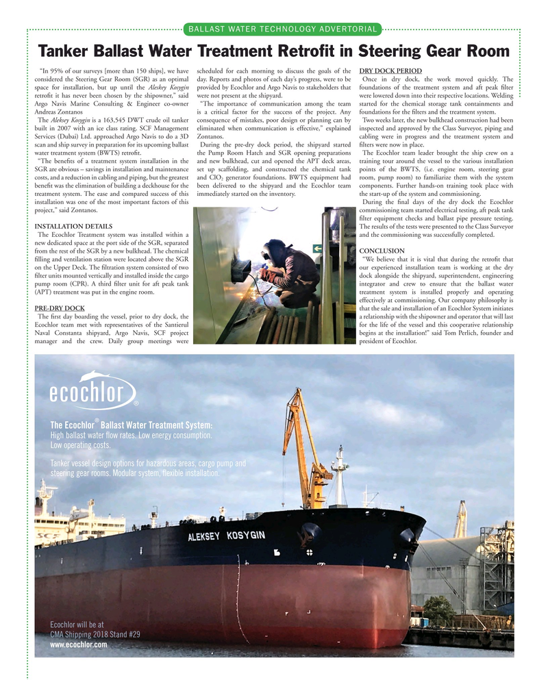 Maritime Reporter Magazine, page 21,  Feb 2018