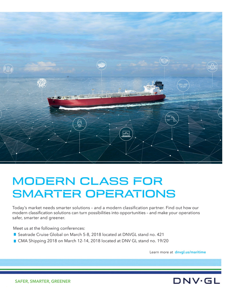 Maritime Reporter Magazine, page 3rd Cover,  Feb 2018