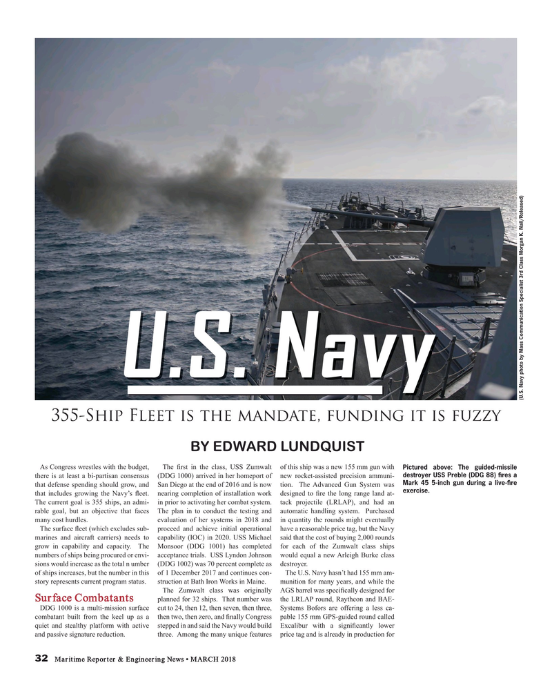 Maritime Reporter Magazine, page 32,  Mar 2018