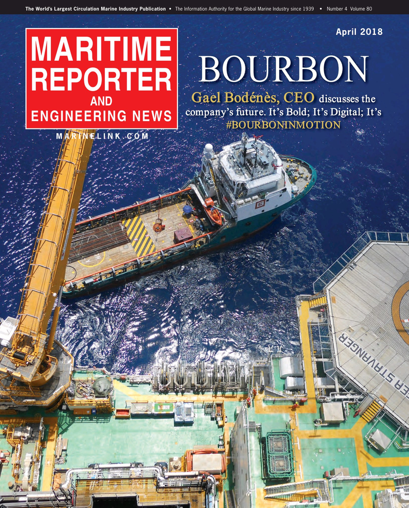 Maritime Reporter Magazine Cover Apr 2018 - Offshore Energy Annual