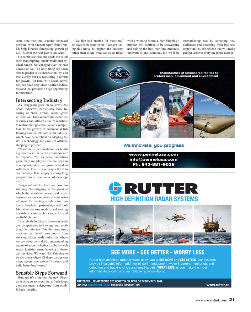 Maritime Reporter Magazine, page 21,  Apr 2018