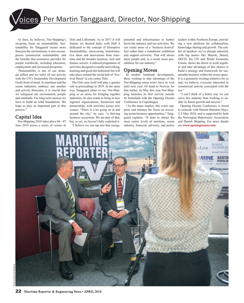 Maritime Reporter Magazine, page 22,  Apr 2018