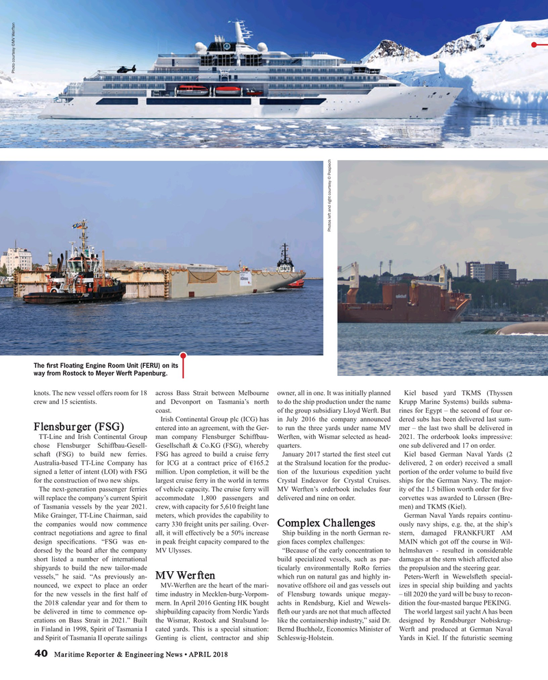 Maritime Reporter Magazine, page 40,  Apr 2018