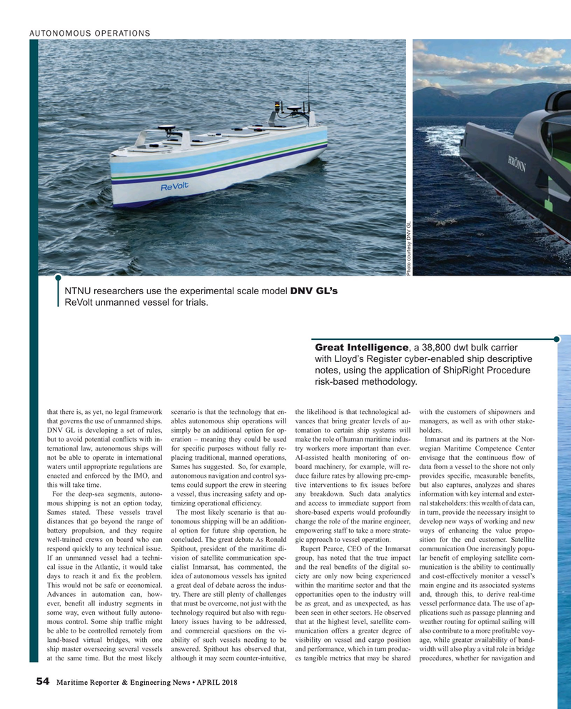 Maritime Reporter Magazine, page 54,  Apr 2018
