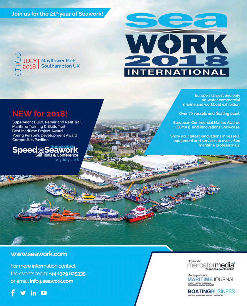 Maritime Reporter Magazine, page 3rd Cover,  Apr 2018