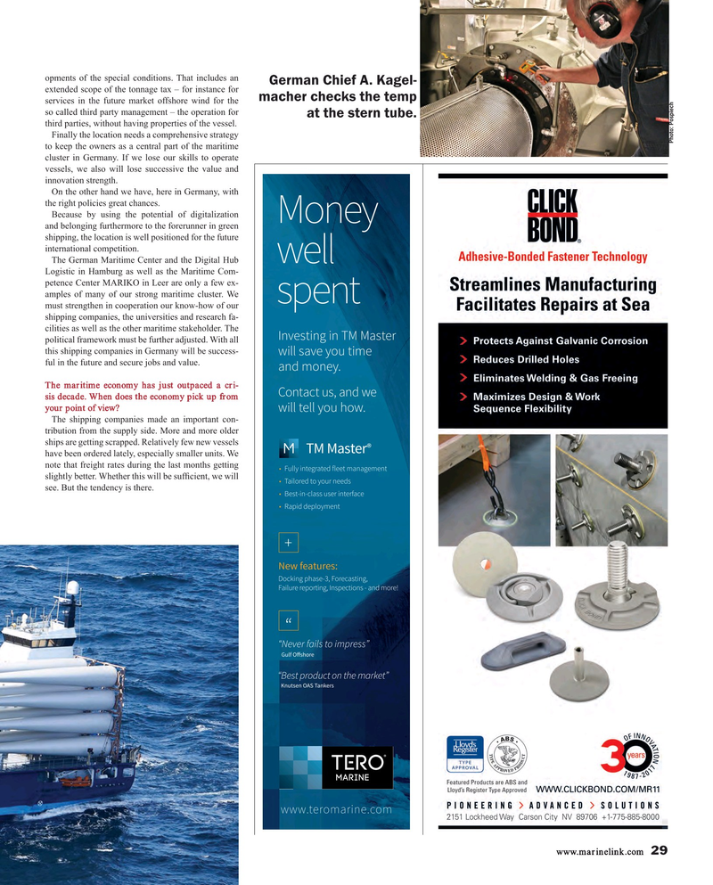 Maritime Reporter Magazine, page 29,  May 2018