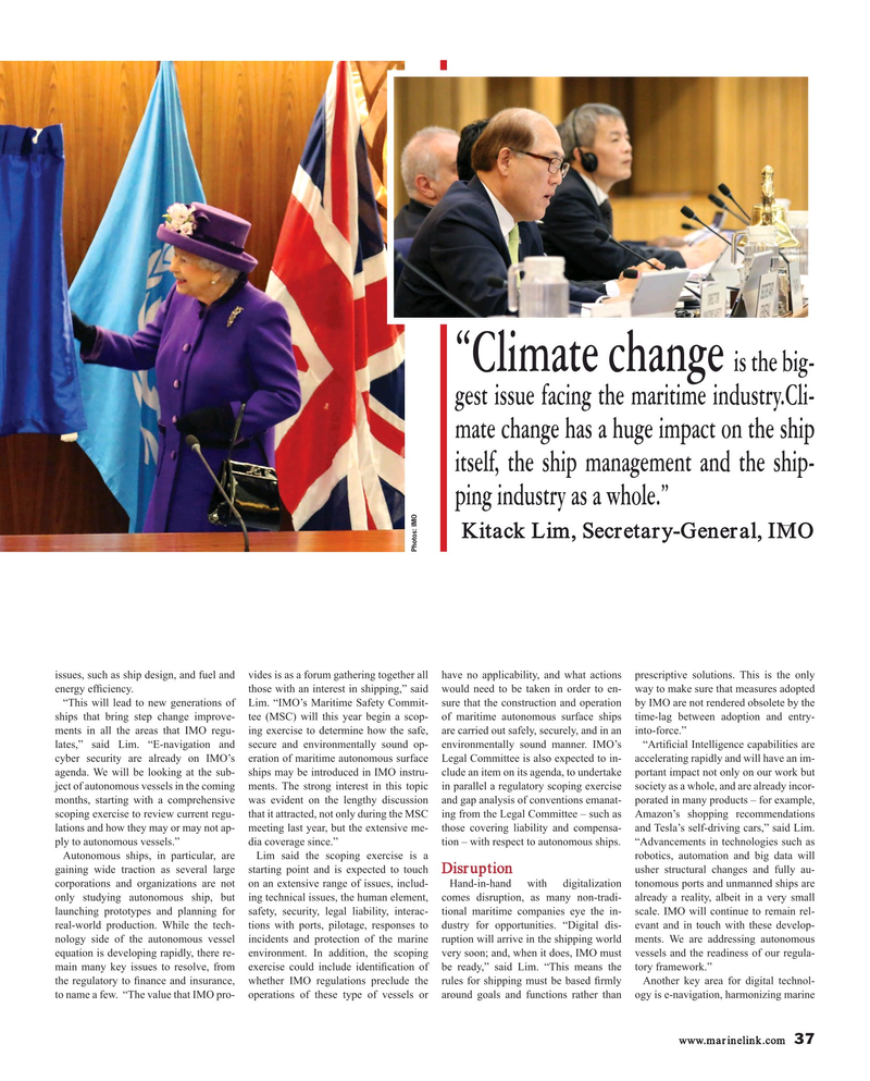 Maritime Reporter Magazine, page 37,  May 2018