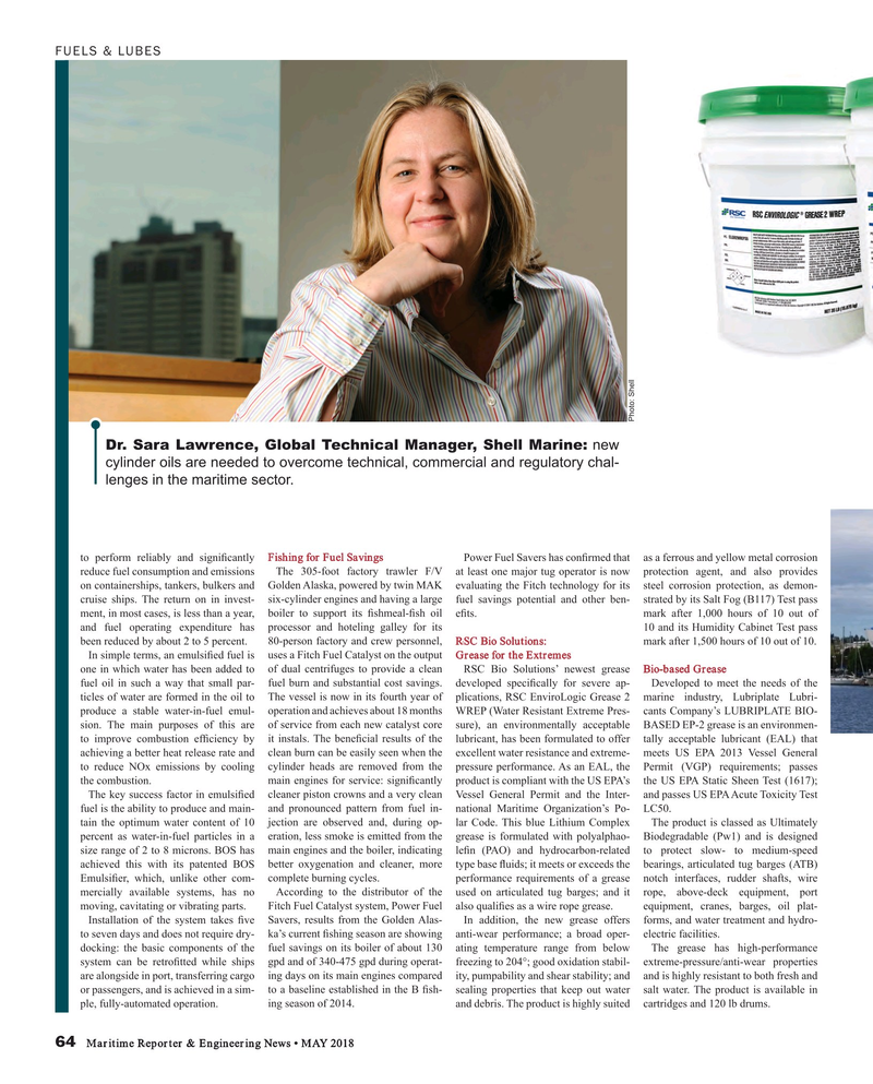 Maritime Reporter Magazine, page 64,  May 2018