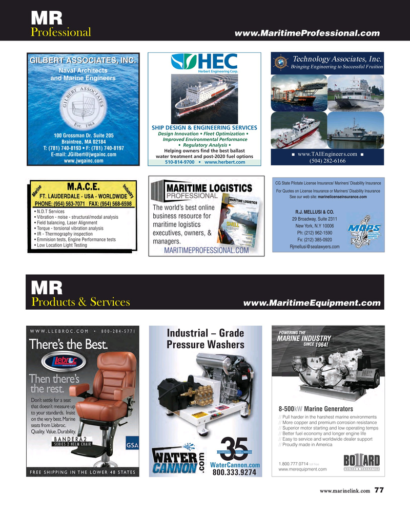 Maritime Reporter Magazine, page 77,  May 2018