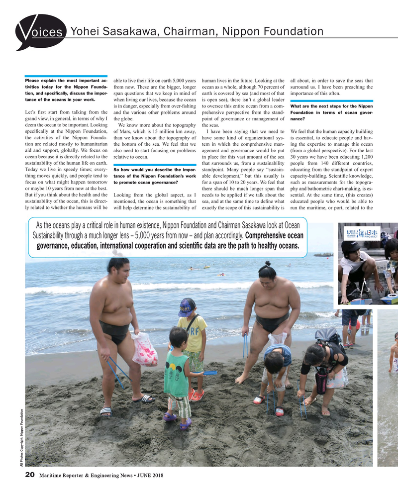 Maritime Reporter Magazine, page 20,  Jun 2018