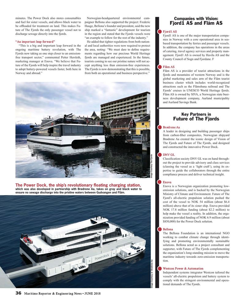 Maritime Reporter Magazine, page 36,  Jun 2018