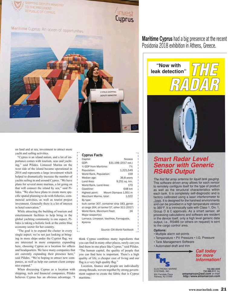 Maritime Reporter Magazine, page 21,  Jul 2018