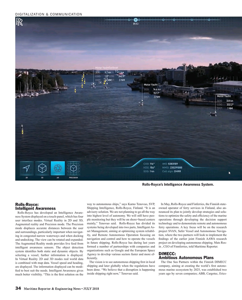 Maritime Reporter Magazine, page 34,  Jul 2018