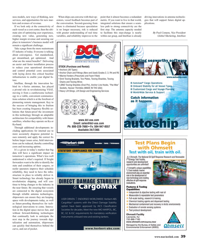 Maritime Reporter Magazine, page 39,  Jul 2018