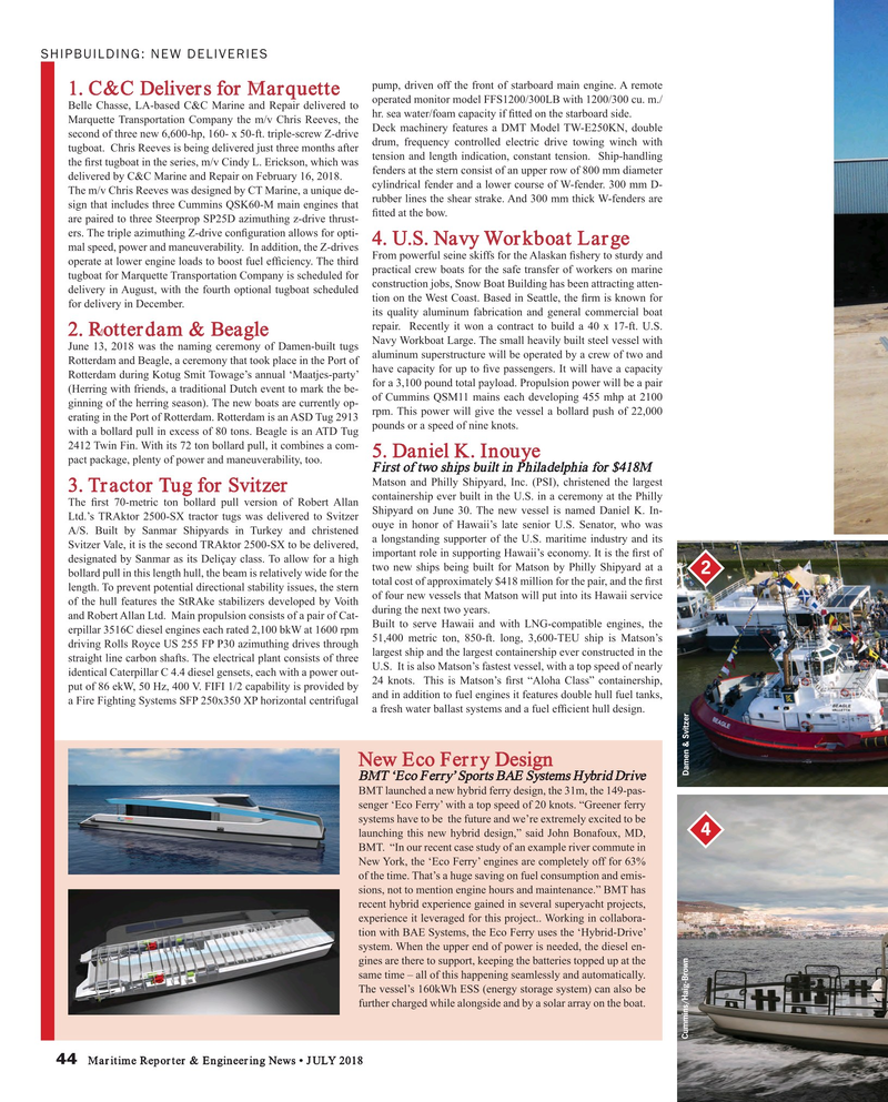 Maritime Reporter Magazine, page 44,  Jul 2018