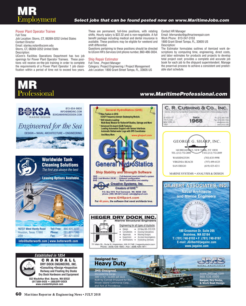 Maritime Reporter Magazine, page 60,  Jul 2018