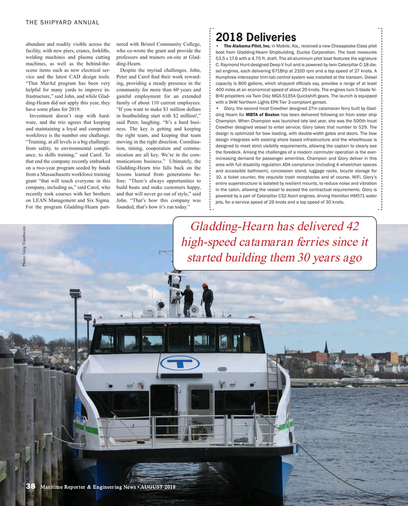 Maritime Reporter Magazine, page 38,  Aug 2018