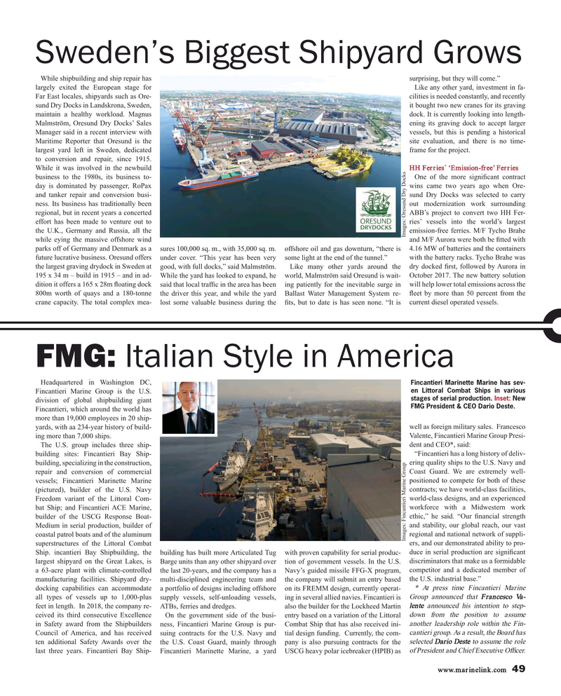 Maritime Reporter Magazine, page 49,  Aug 2018