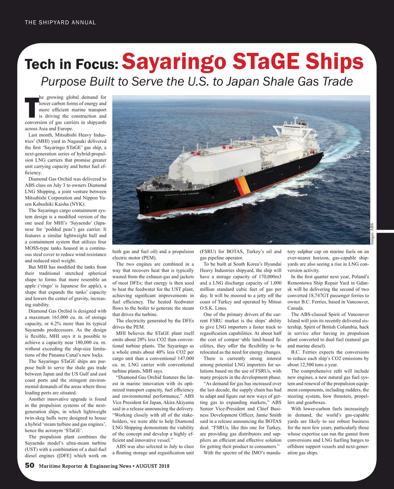 Maritime Reporter Magazine, page 50,  Aug 2018