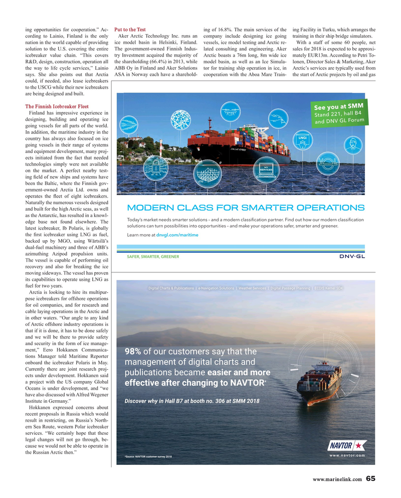Maritime Reporter Magazine, page 65,  Aug 2018
