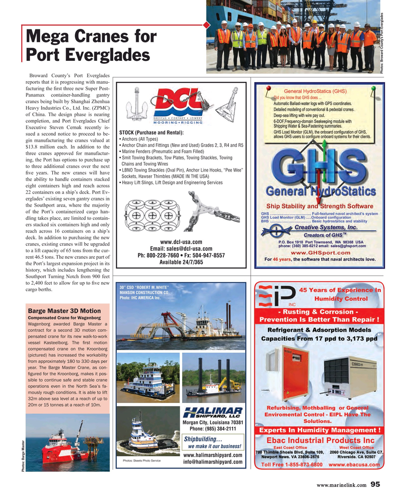 Maritime Reporter Magazine, page 95,  Aug 2018