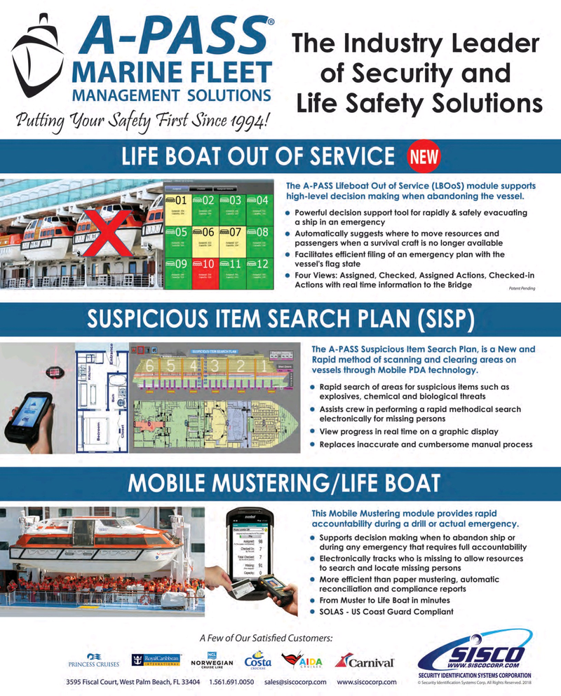 Maritime Reporter Magazine, page 2nd Cover,  Sep 2018
