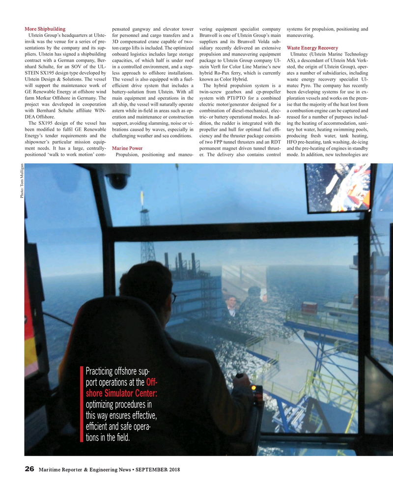 Maritime Reporter Magazine, page 26,  Sep 2018