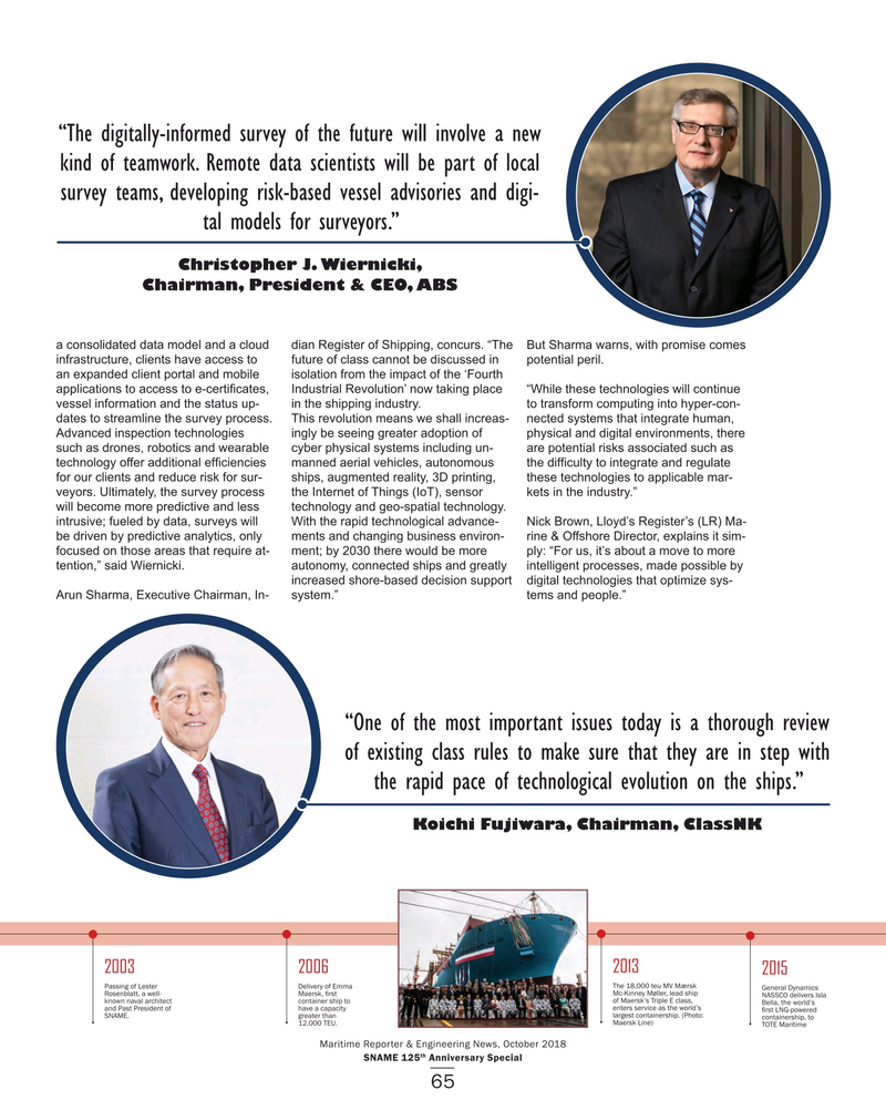 Maritime Reporter Magazine, page 65,  Oct 2018
