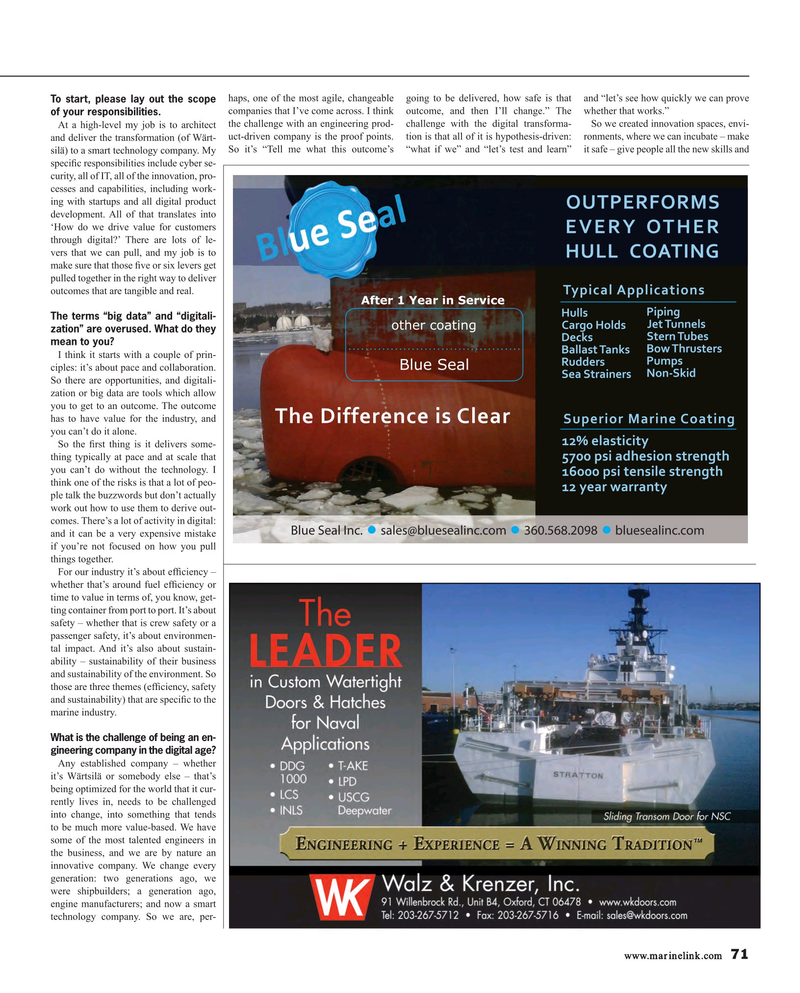 Maritime Reporter Magazine, page 71,  Oct 2018