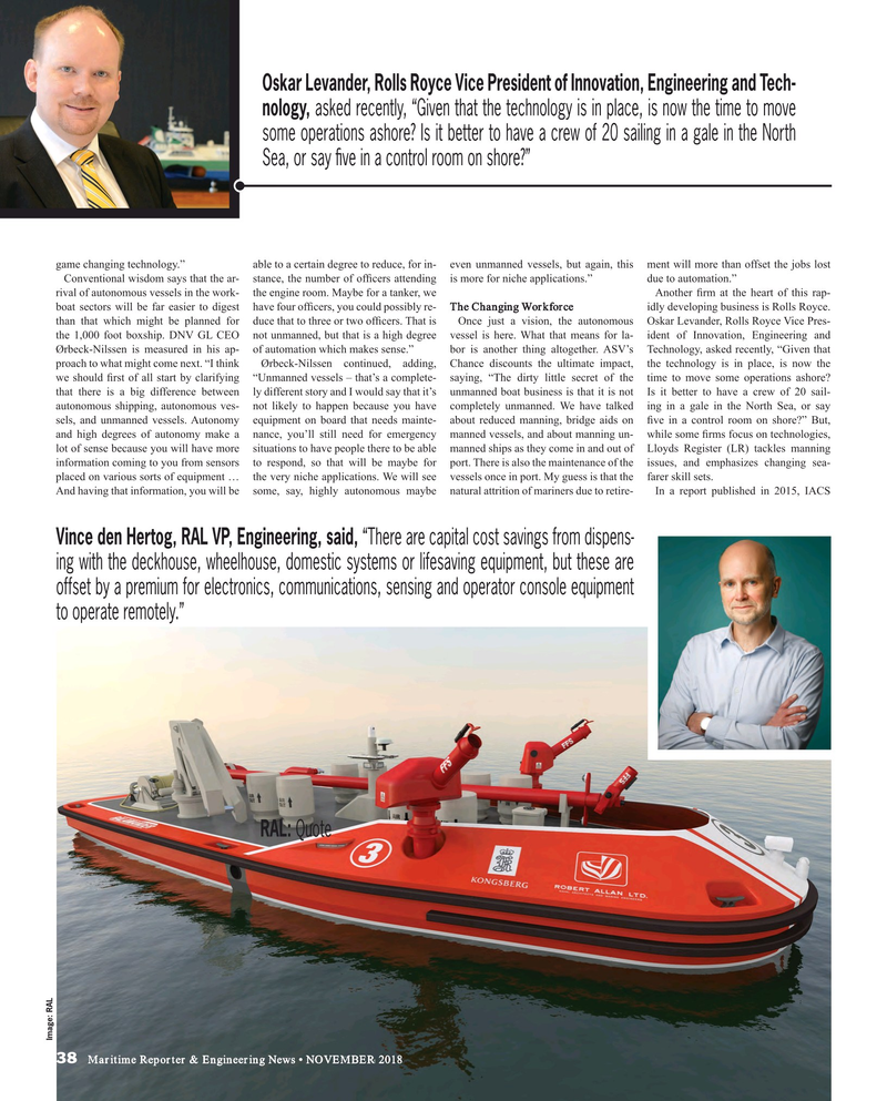 Maritime Reporter Magazine, page 38,  Nov 2018