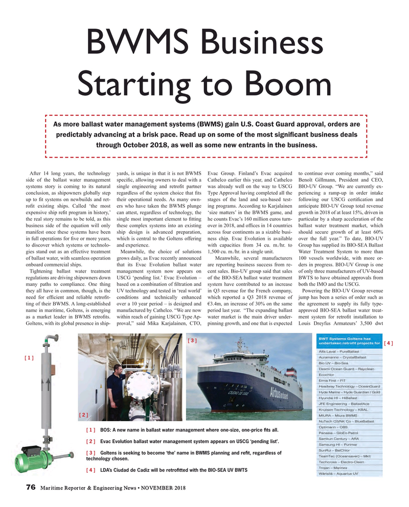 Maritime Reporter Magazine, page 76,  Nov 2018