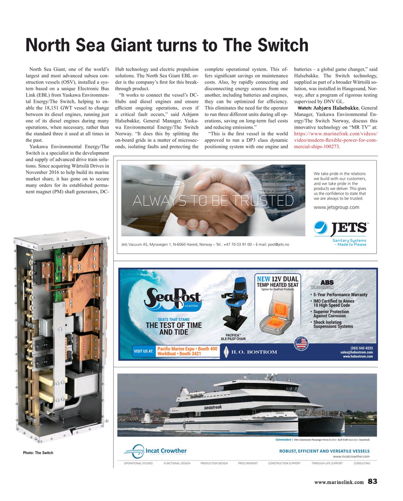 Maritime Reporter Magazine, page 83,  Nov 2018