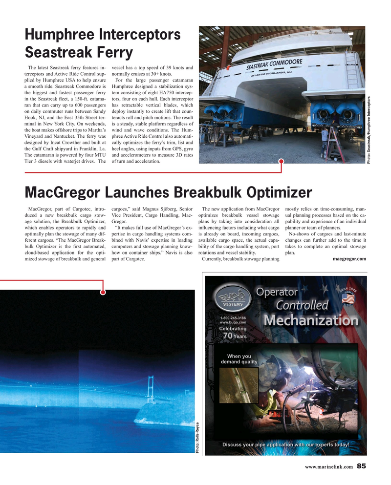 Maritime Reporter Magazine, page 85,  Nov 2018
