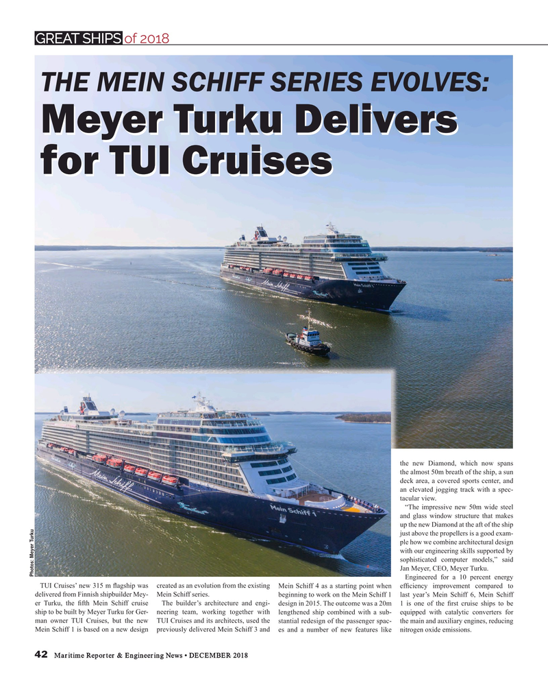 Maritime Reporter Magazine, page 42,  Dec 2018