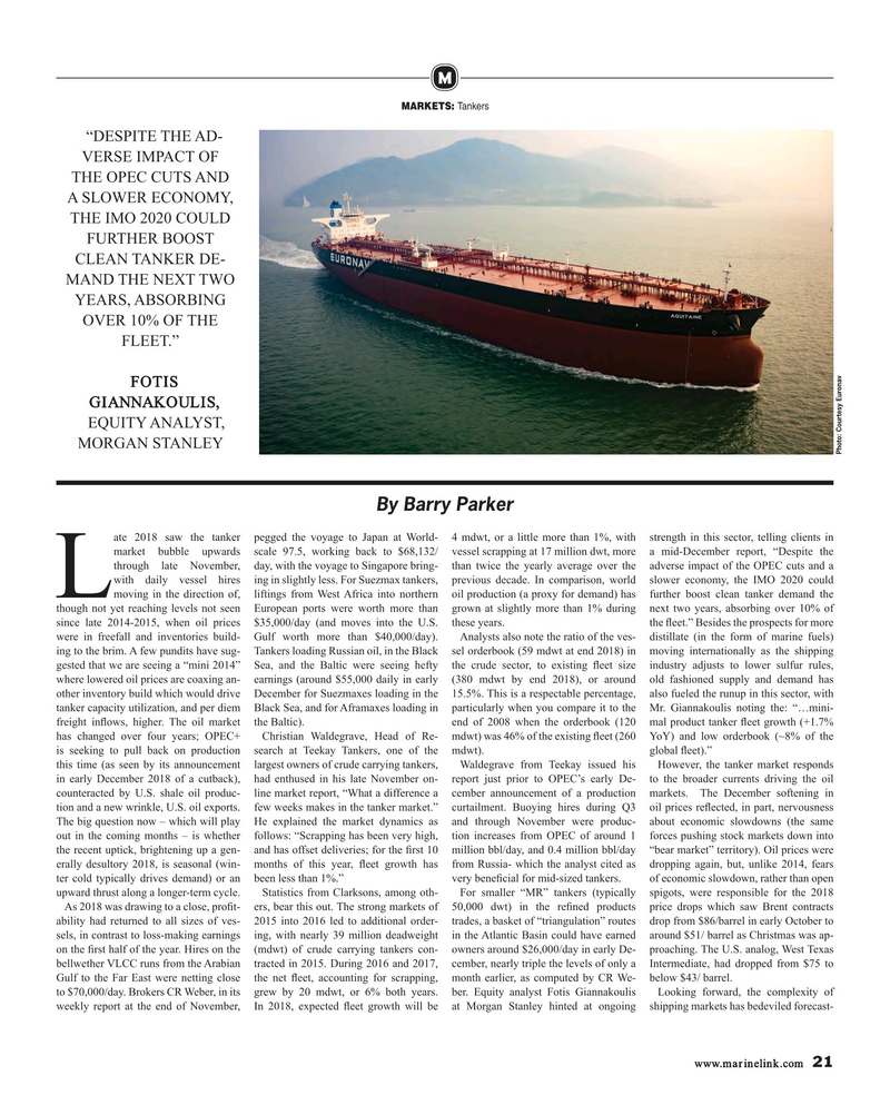 Maritime Reporter Magazine, page 21,  Jan 2019