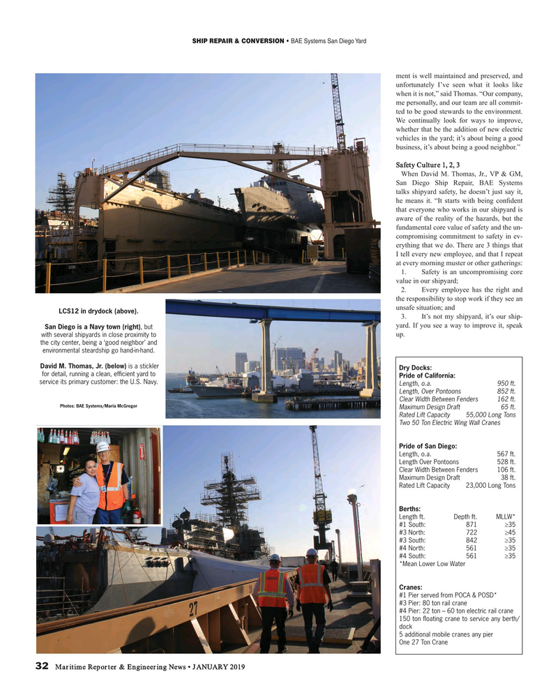 Maritime Reporter Magazine, page 32,  Jan 2019