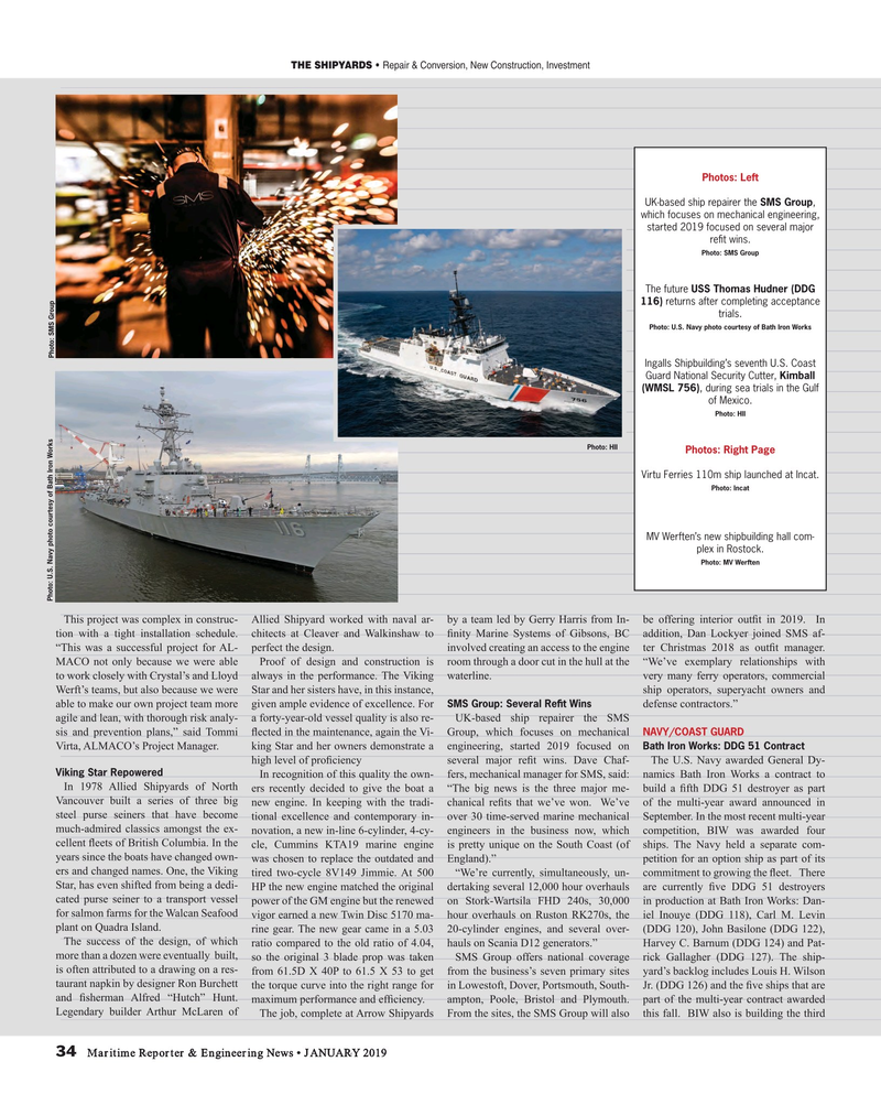Maritime Reporter Magazine, page 34,  Jan 2019